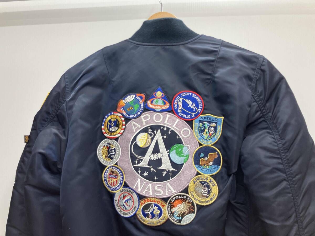 ALPHA INDUSTRIES アルファNASA APOLLOⅡ アポロ2 MA-1 ネイビー