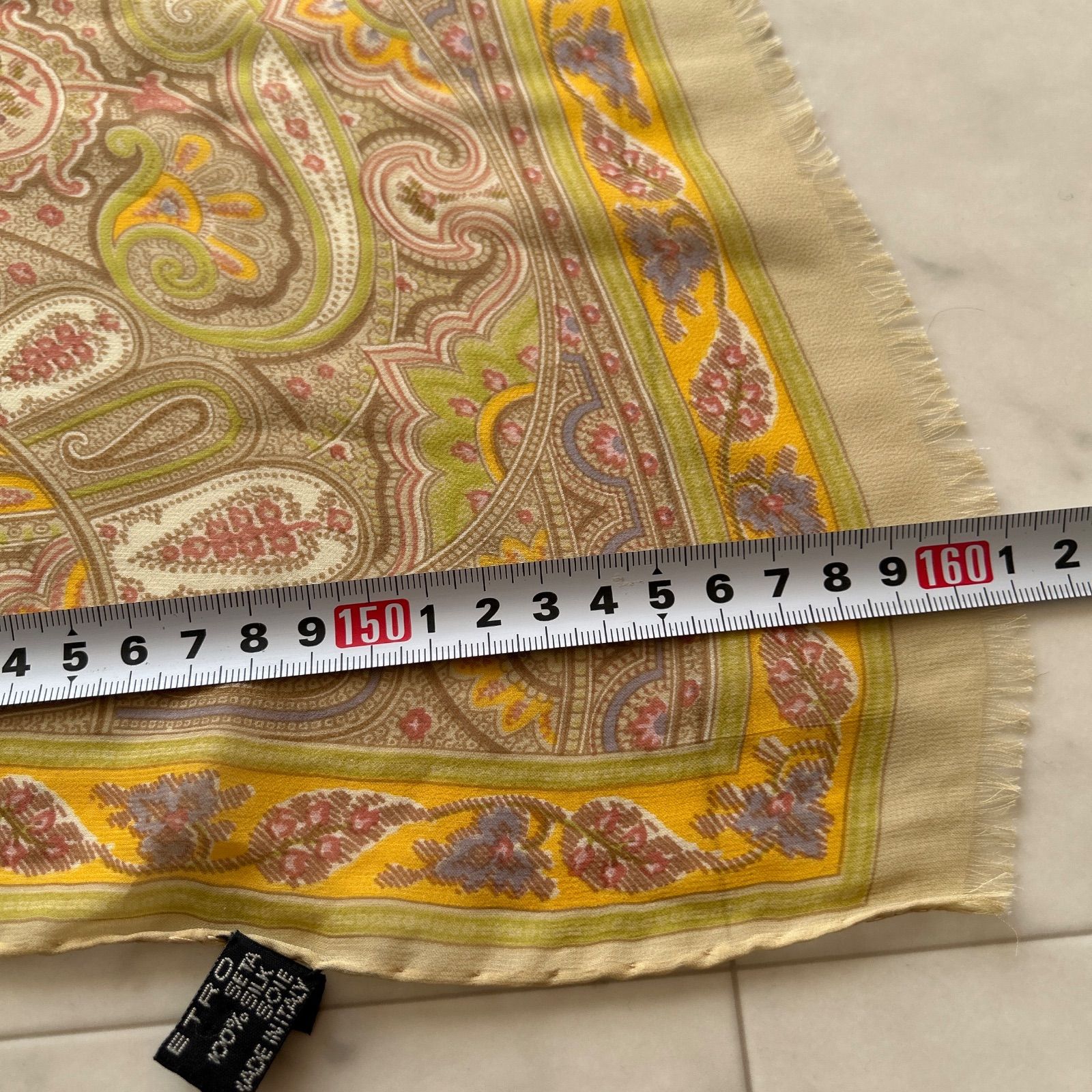 イタリア製 ペイズリー柄