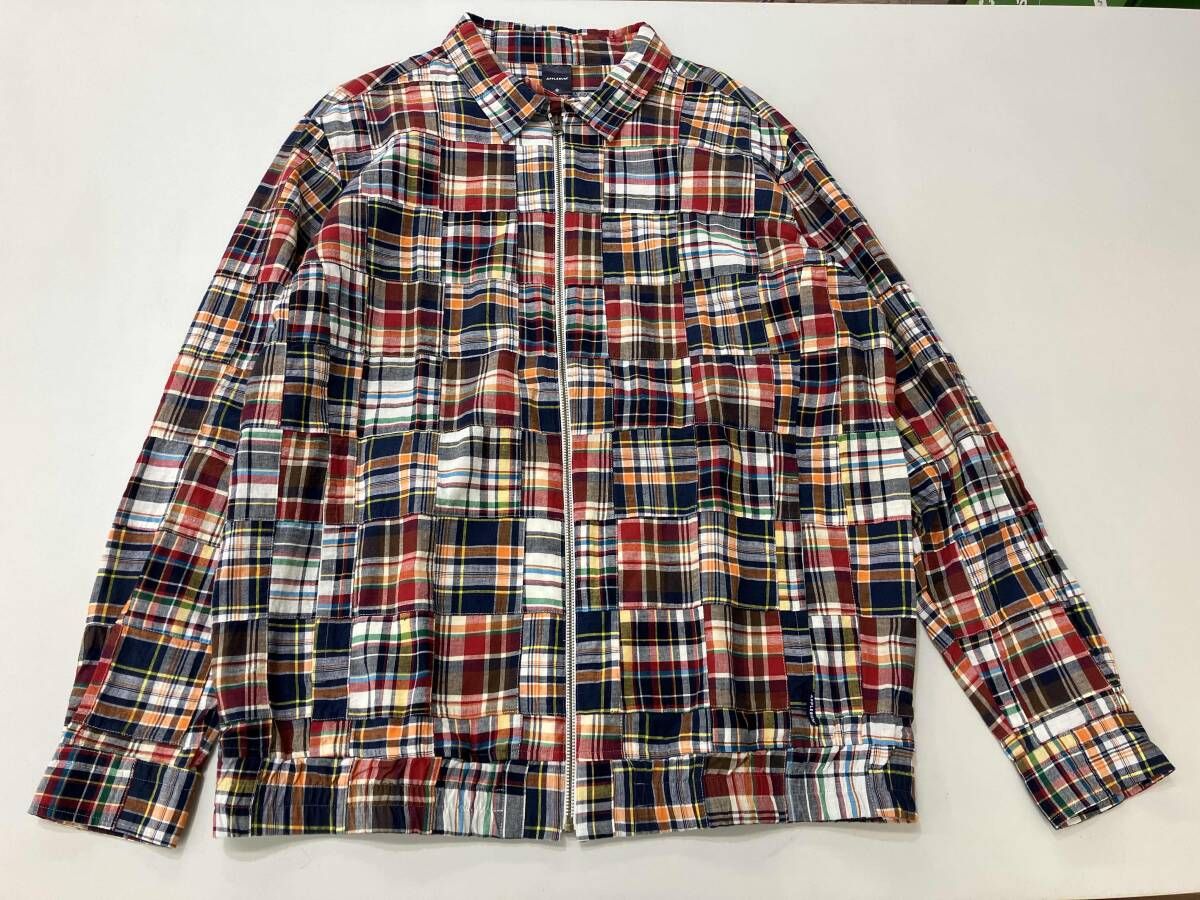 APPLEBUM Madras Patchwork Zip Up Shirt Jacket アップルバム