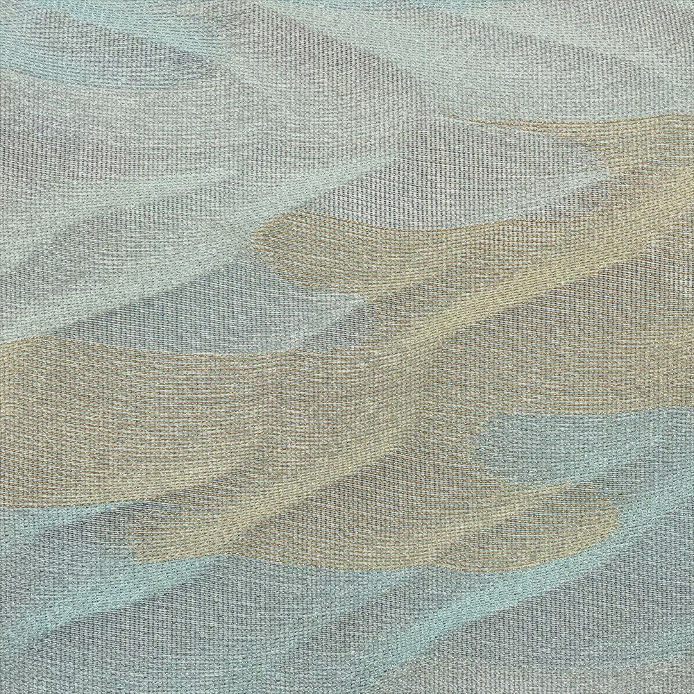 たんす屋 リユース帯 帯 袋帯 水色 カジュアル 全通 金糸 銀糸 霞取り 波