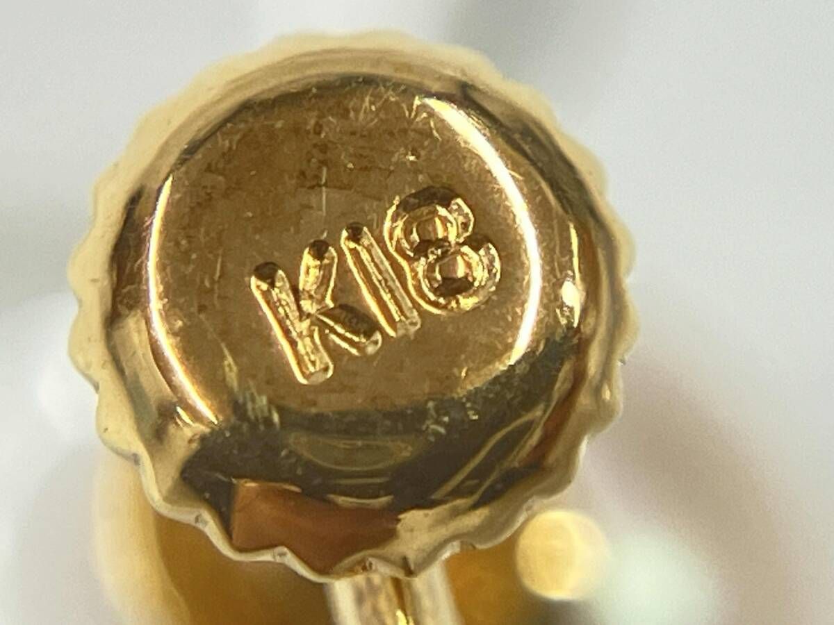 K 18 イヤリング 総重量1.8 g