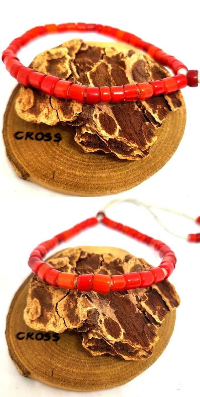 rym-287 アンティークビーズブレスレット手首のサイズ17ｃｍの方 ネックレス ブレスレット