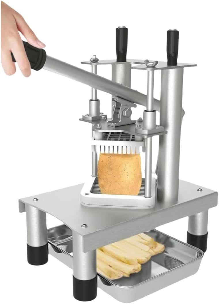 推薦 ポテトカッター フライドポテト スティックカット 野菜角切り 3種類刃物交換 ポテト キュウリ じゃがいも ズッキーニ 玉ねぎ 野菜スティック作り 楽々カット 省力効率化 ベジタブルカッター プレスカッター