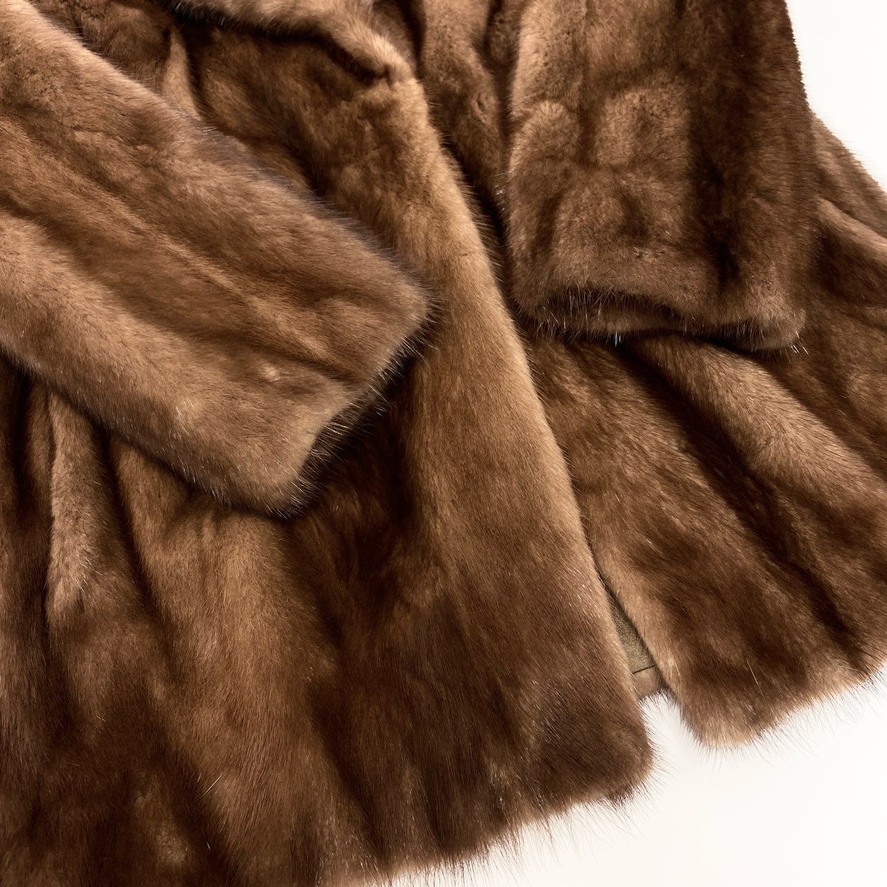 デミバフミンク　パステル　毛皮 コート　毛並み良好　13　大きいサイズ　高級 デミバフミンク パステル 毛皮 コート 毛並み良好 13 大きいサイズ