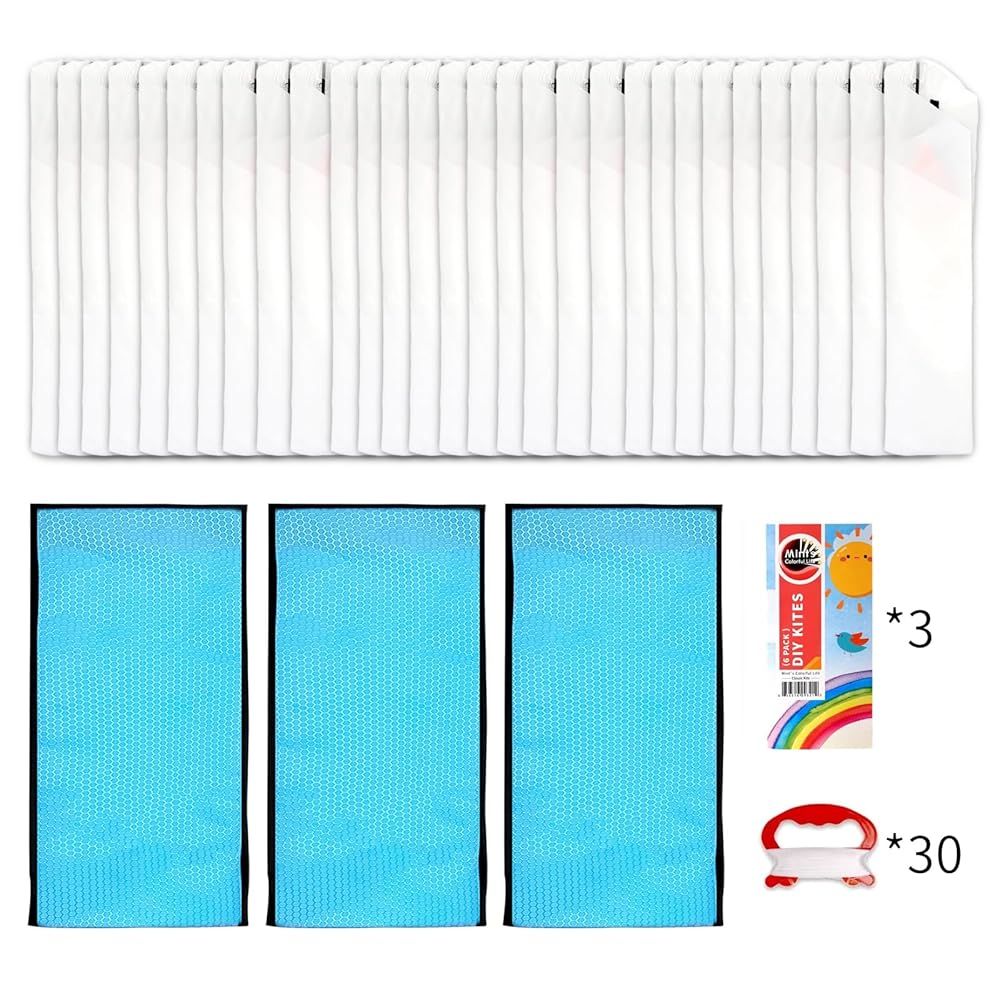 １ Mint s Colorful Life DIY 凧作りキットカイト子供用 ホワイトダイヤモンド凧付き