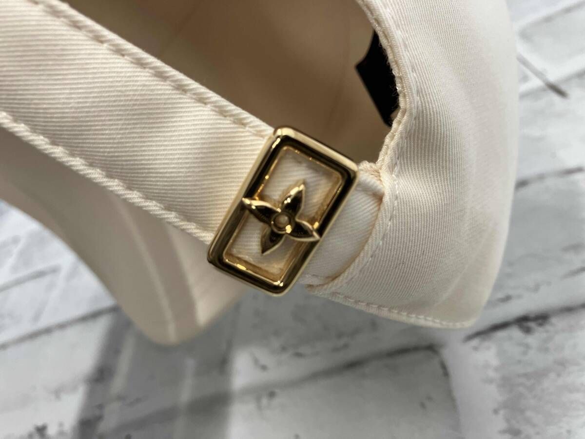  き LOUIS VUITTON キャップ LV シグネチャー ベージュ フラワーモチーフ ルイヴィトン M 7289 帽子 その他 帽子
