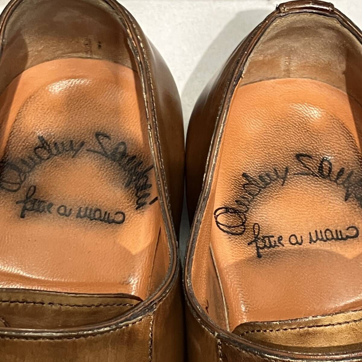  SANTONI ドレスシューズ ダブルモンク size 26 0 ブラウン サントーニ ローファー ブーツ 革靴