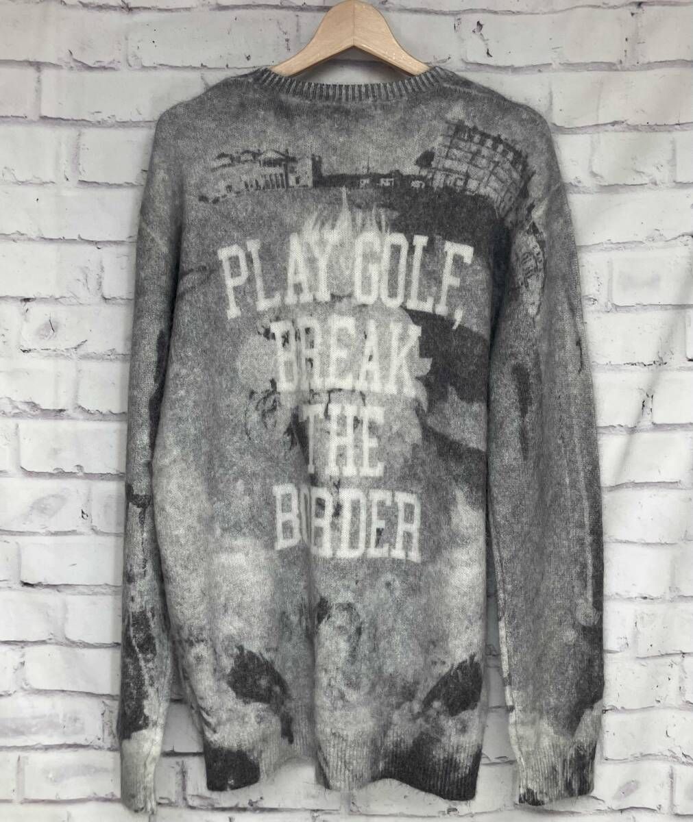 ラッセルノセーター タグ付き】Russe l uno ラッセルノ GRAPHIC KNIT SWEATER グラフィック