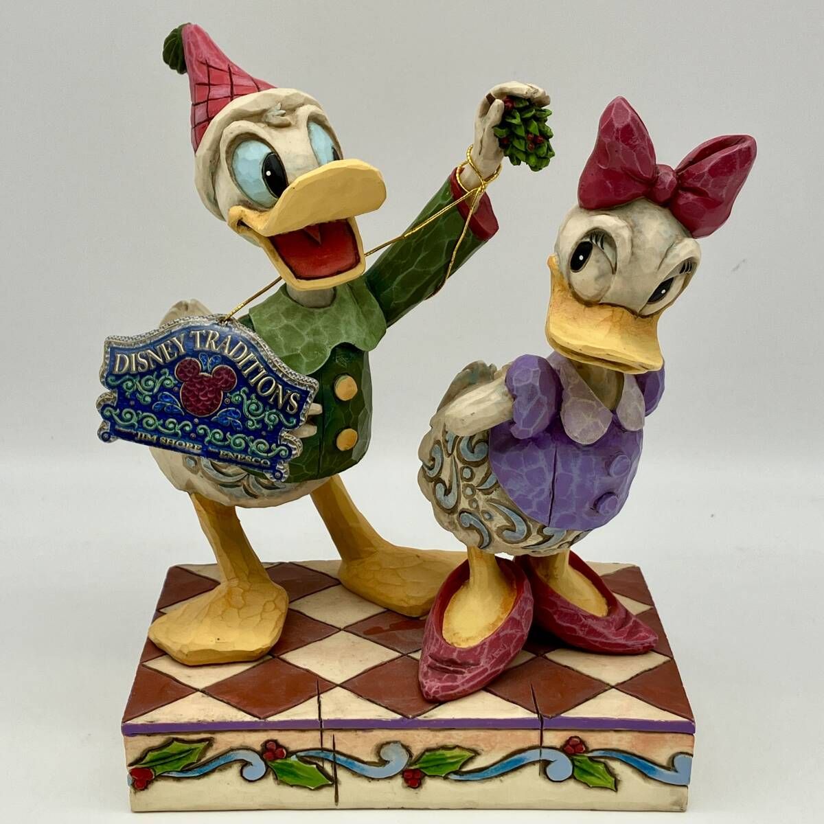 ドナルドダック クリスマス エネスコ デイジーダック スタチュー フィギュア ドナルドダック クリスマス エネスコ デイジーダック スタチュー