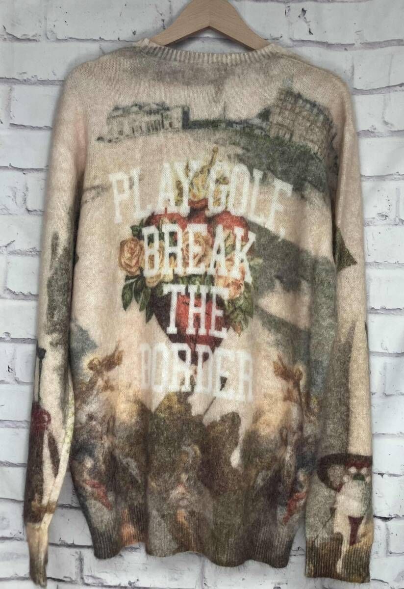 タグ付き】Russeluno ラッセルノ GRAPHIC KNIT SWEATER グラフィック