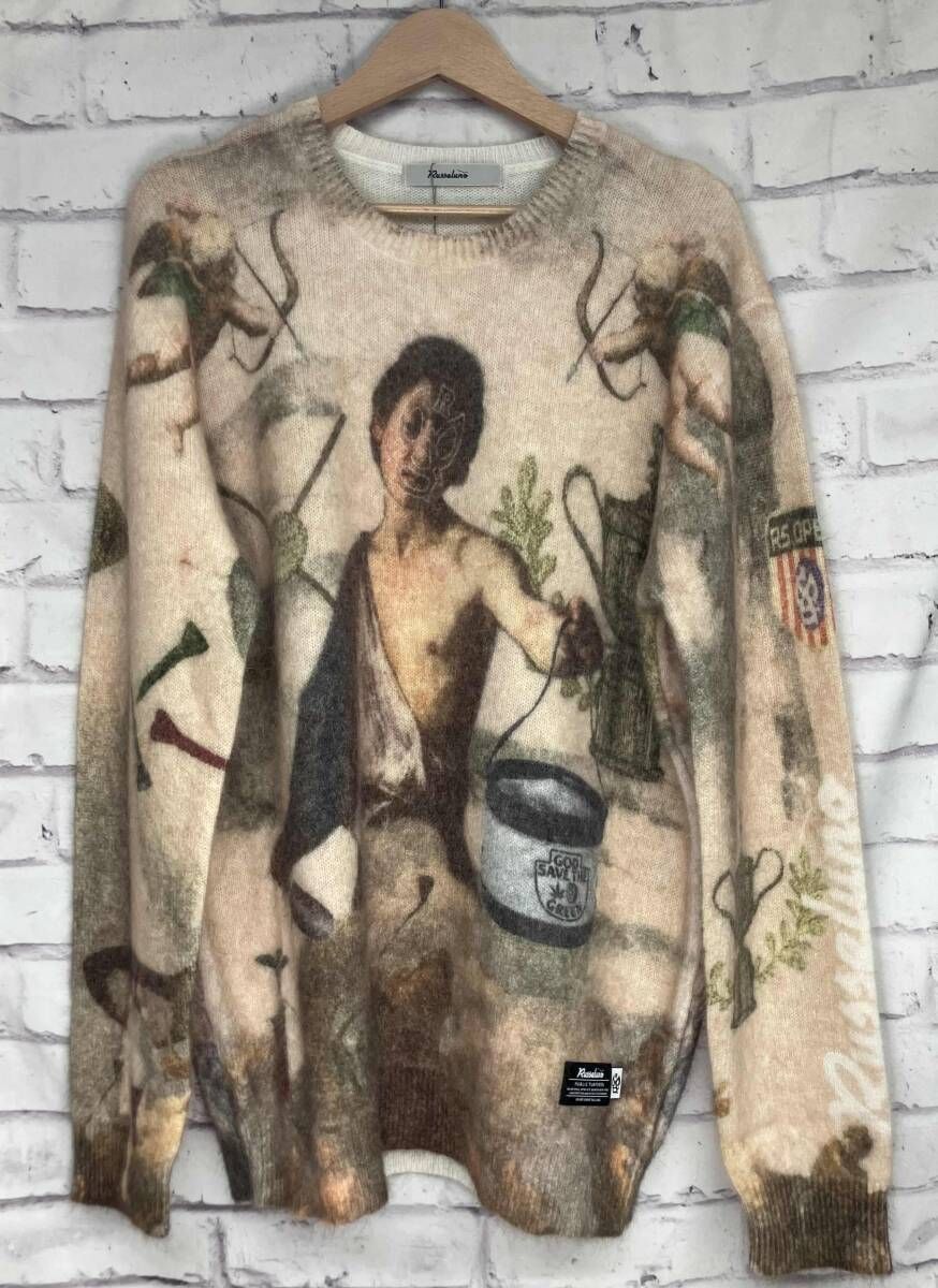 タグ付き】Russeluno ラッセルノ GRAPHIC KNIT SWEATER グラフィック