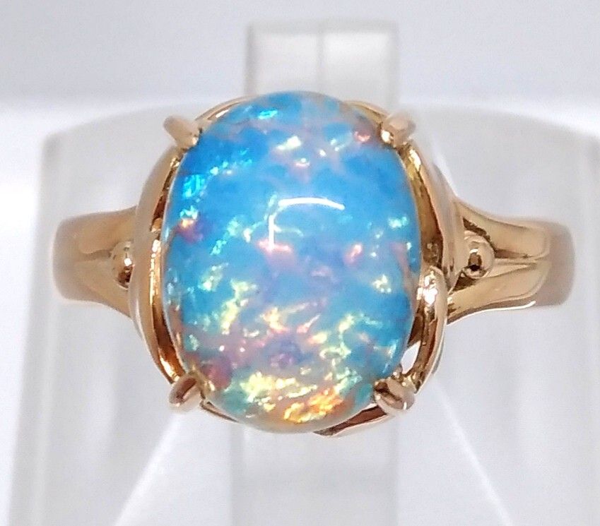 仕上げ済 K 18 ストーン リング 約11号 4.9 g