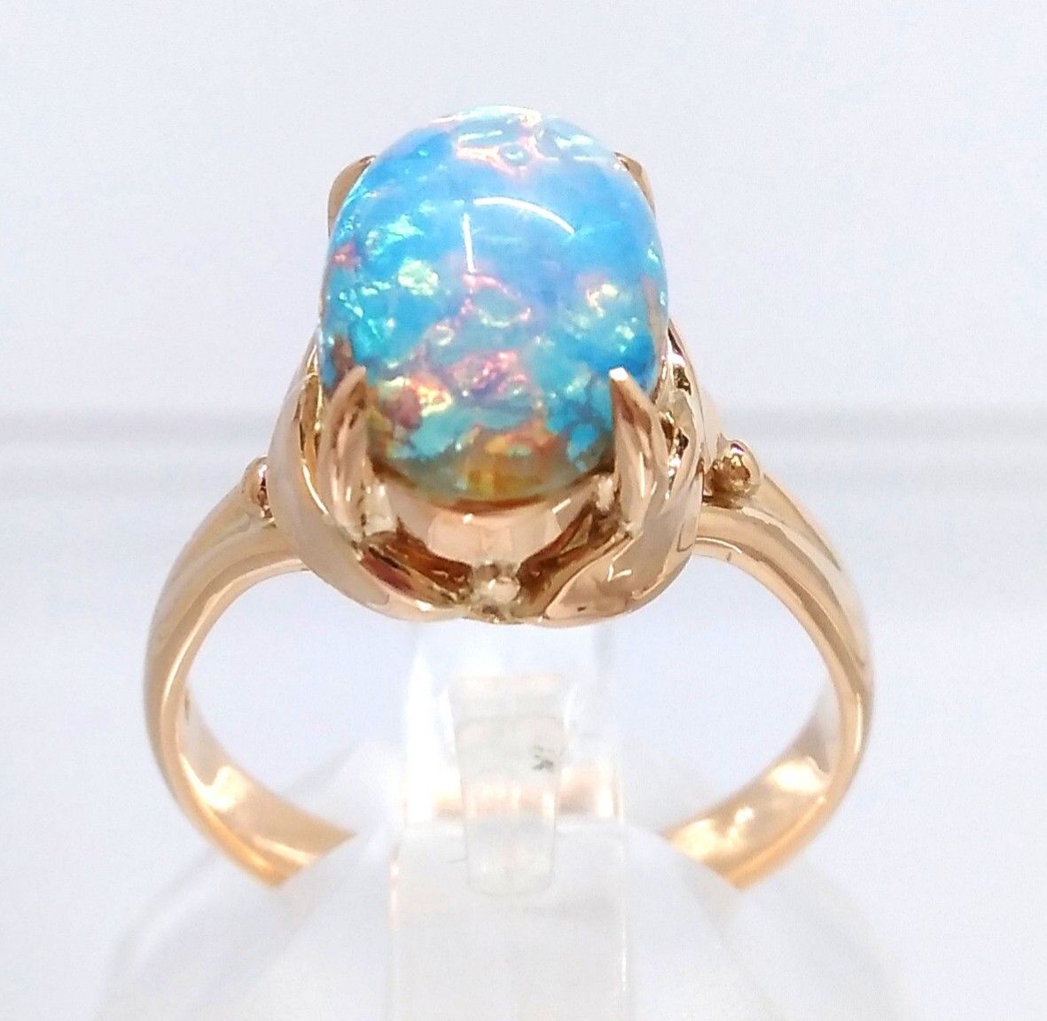 仕上げ済 K 18 ストーン リング 約11号 4 9 g