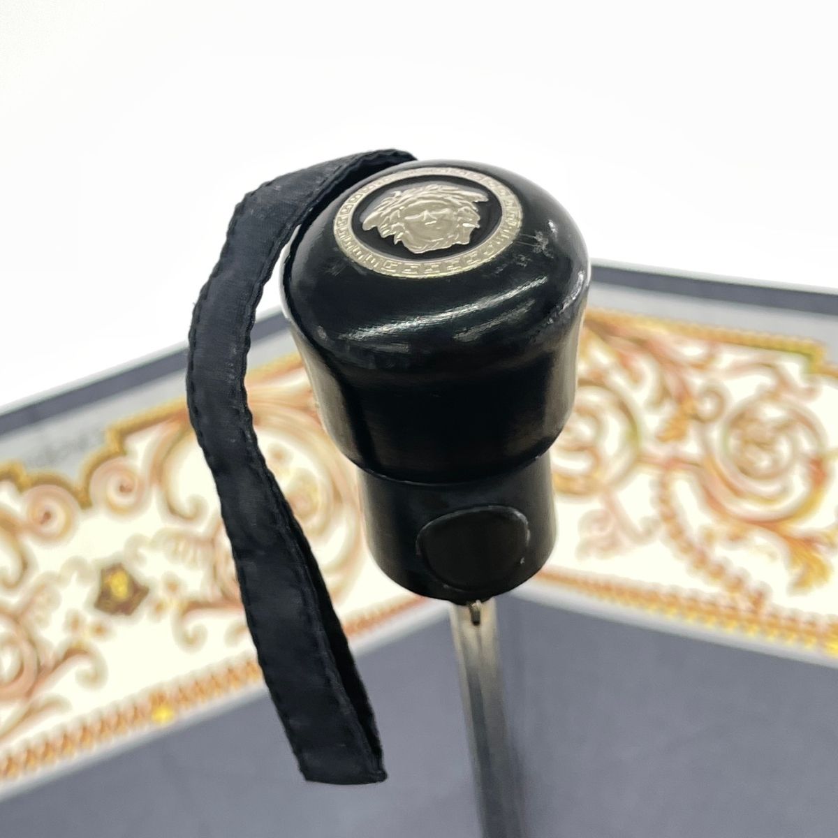 Gianni Versace ジャンニヴェルサーチ 折りたたみ傘 ネイビー