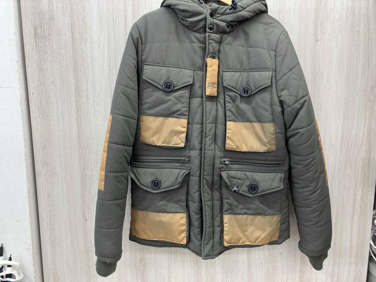 最安値，定番】 DENHAM デンハム 中綿ダウンジャケット カーキ Lサイズ 