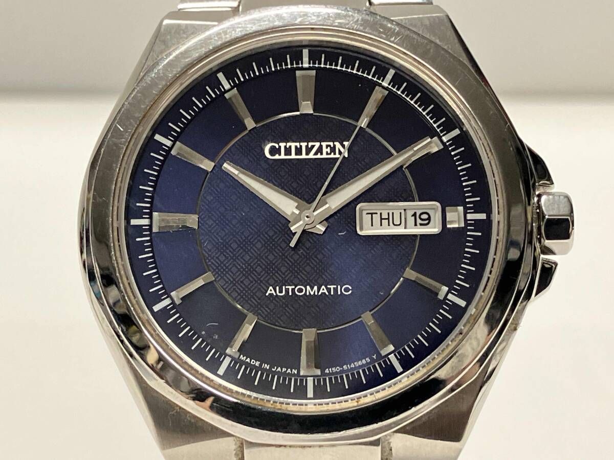 ジャンク CITIZEN 自動巻き 腕時計 4150-S104866 腕周り:約20cm - メルカリ