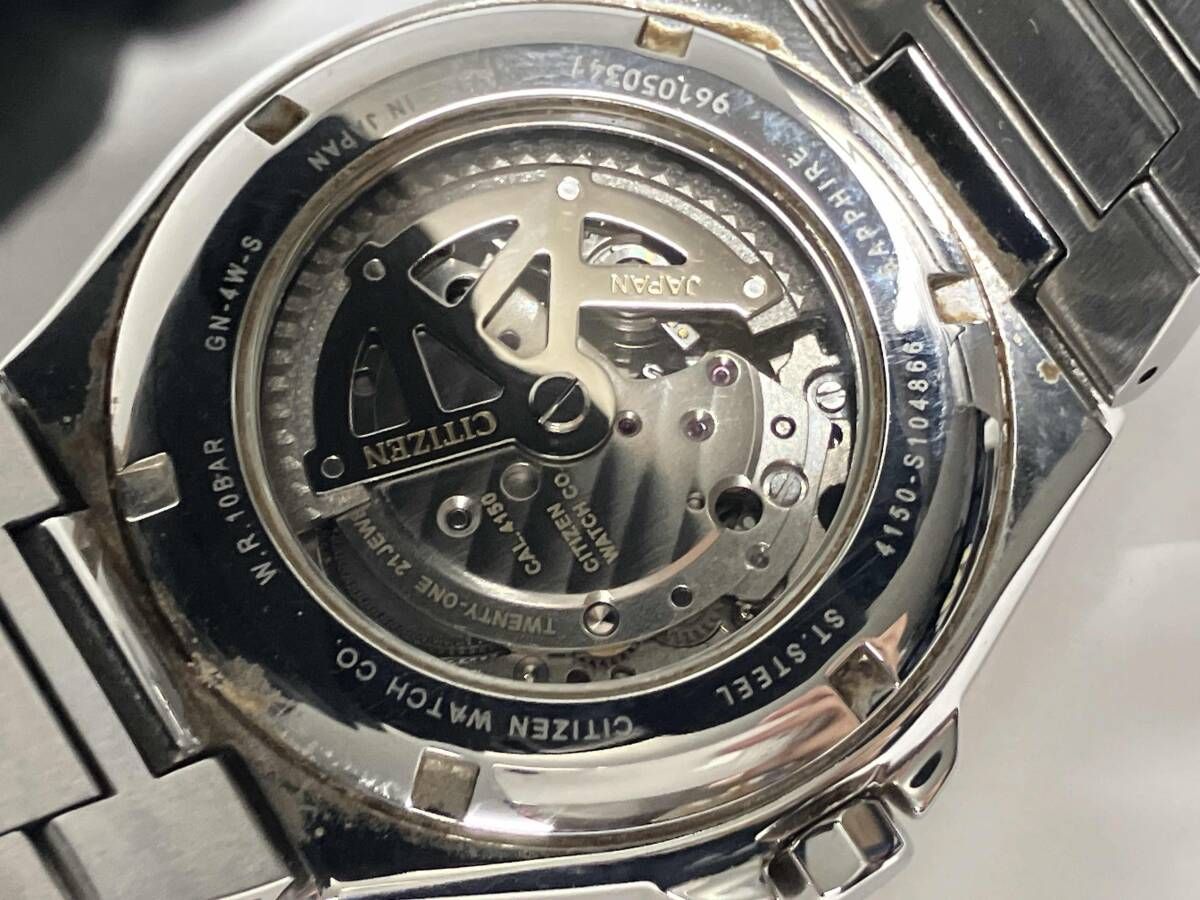 ジャンク CITIZEN 自動巻き 腕時計 4150-S104866 腕周り:約20cm - メルカリ