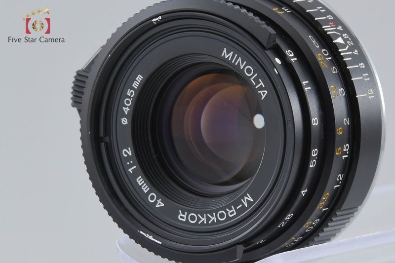  MINOLTA ミノルタ M ROKKOR 40 mm f 2 後期 ライカMマウント 単焦点レンズ レンズ(単焦点) カメラ