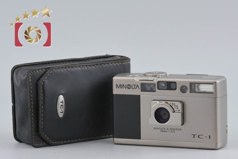 MINOLTAミノルタTC-1、元箱付、別売りケース付き 中古】MINOLTA ミノルタ TC-1 Limited ブラック 70周年記念モデル 元箱