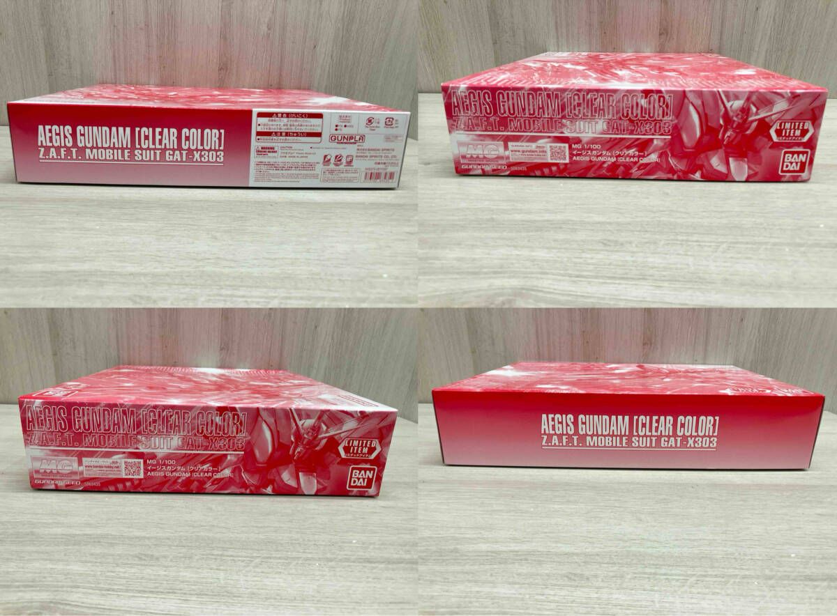 パーツ 済み プラモデル バンダイ 1 100 GAT X 303 イージスガンダム クリア MG 機動戦士ガンダムSEED ガンダムベース
