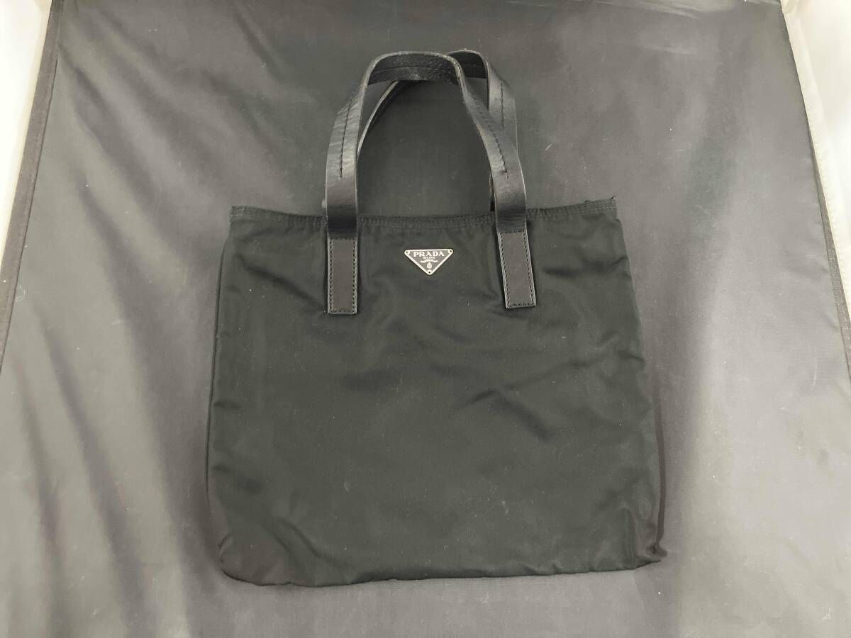 PRADA ナイロンミニトート エントルピー鑑定済み ブラック