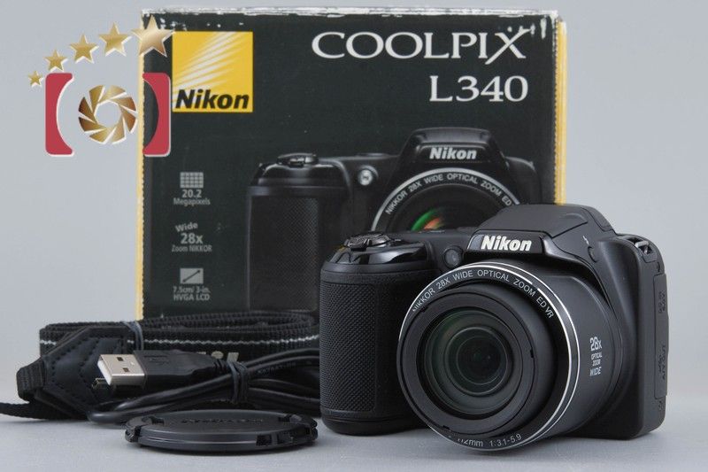 Nikon ニコン 【中古】Nikon ニコン COOLPIX L340 コンパクトデジタル