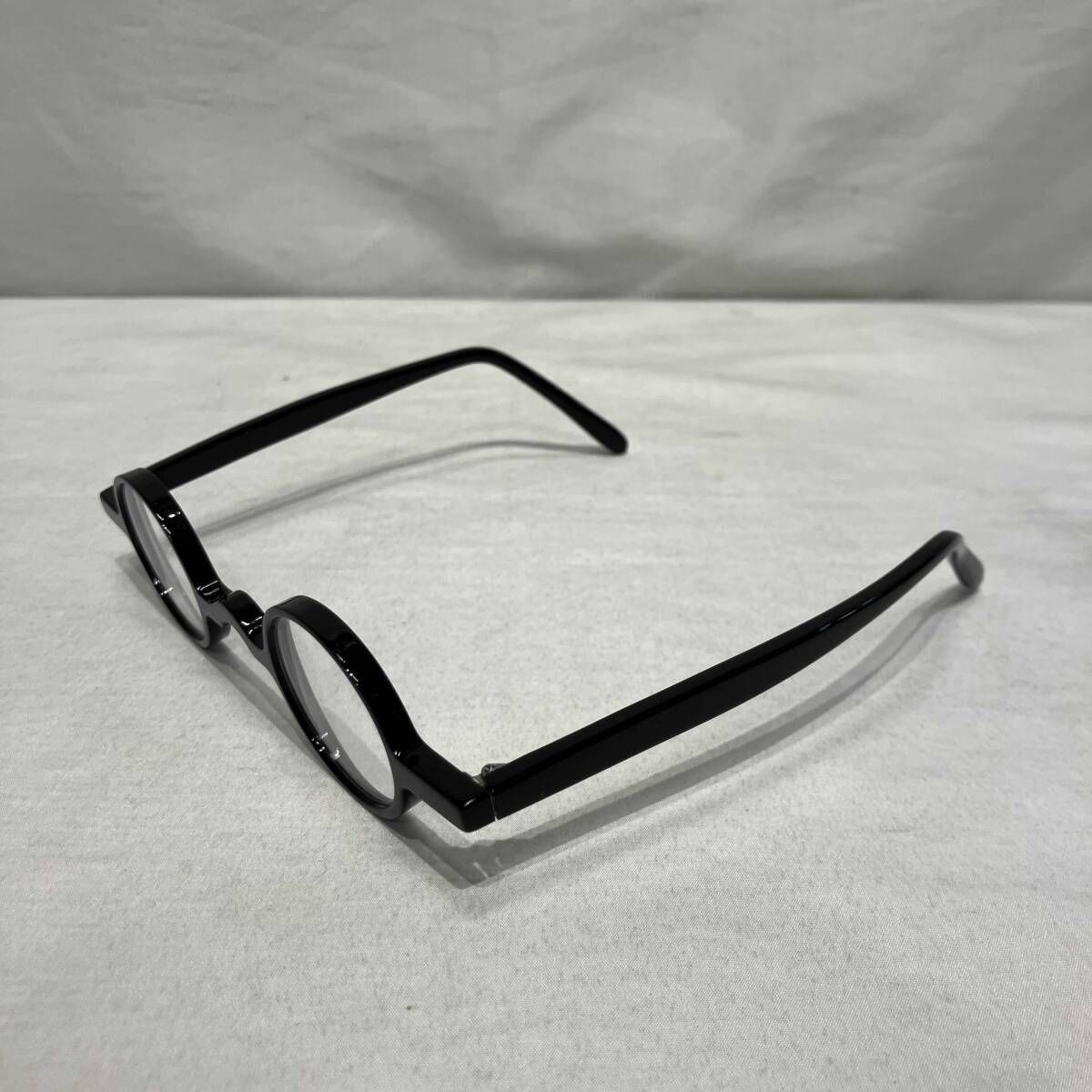 アイウェア 丸眼鏡 オーダーメイド 度入り ブラック