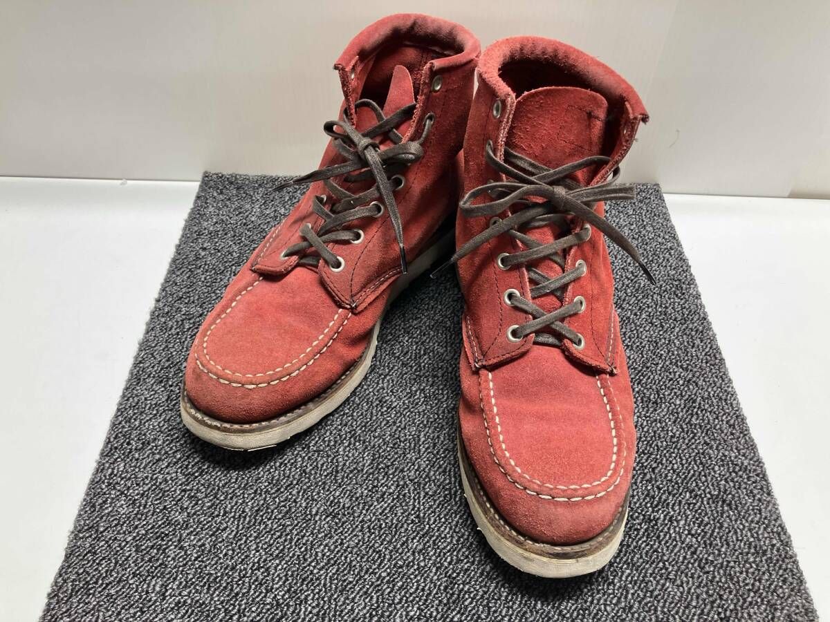 チペワ ブーツ サイズ不明 アウトソール約29 cm スウェード レッド