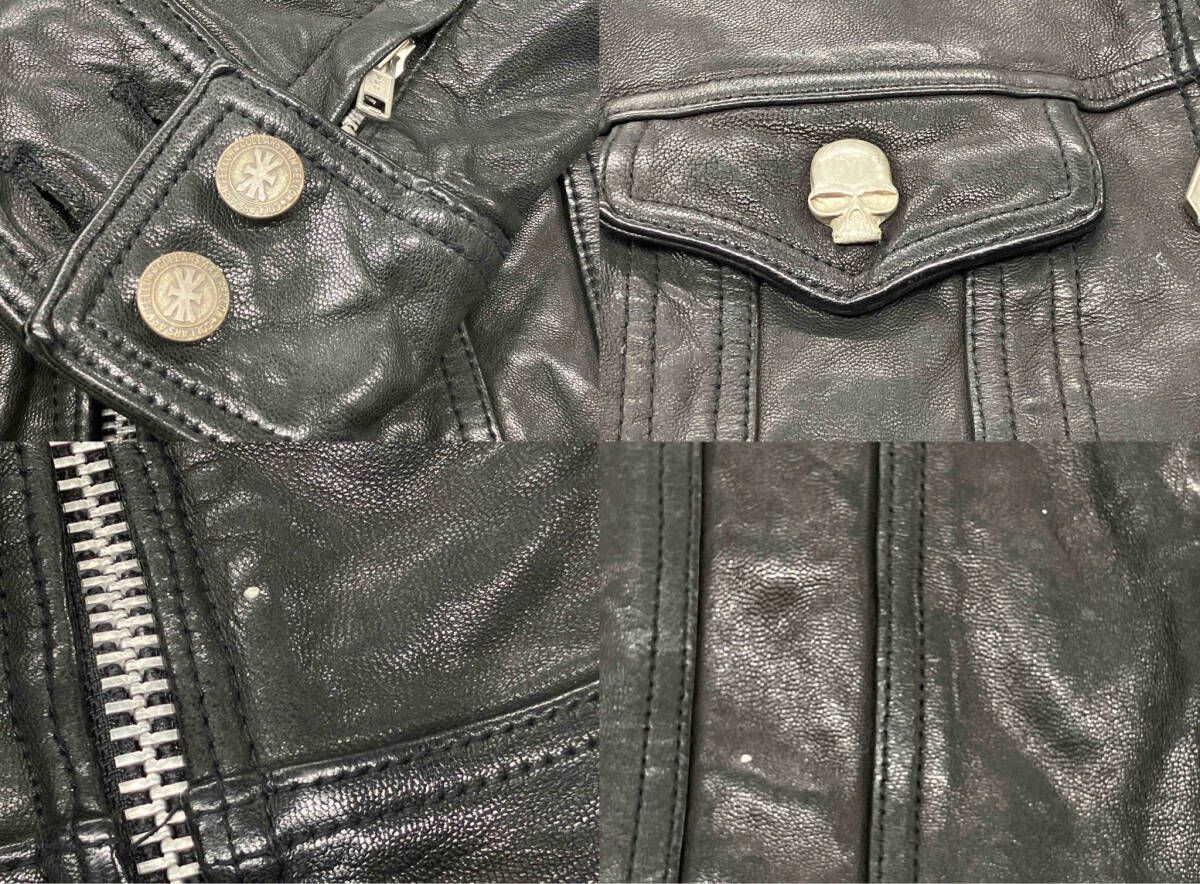 JACKROSE オンライン レザージャケット ジャックローズ 山羊革スカル