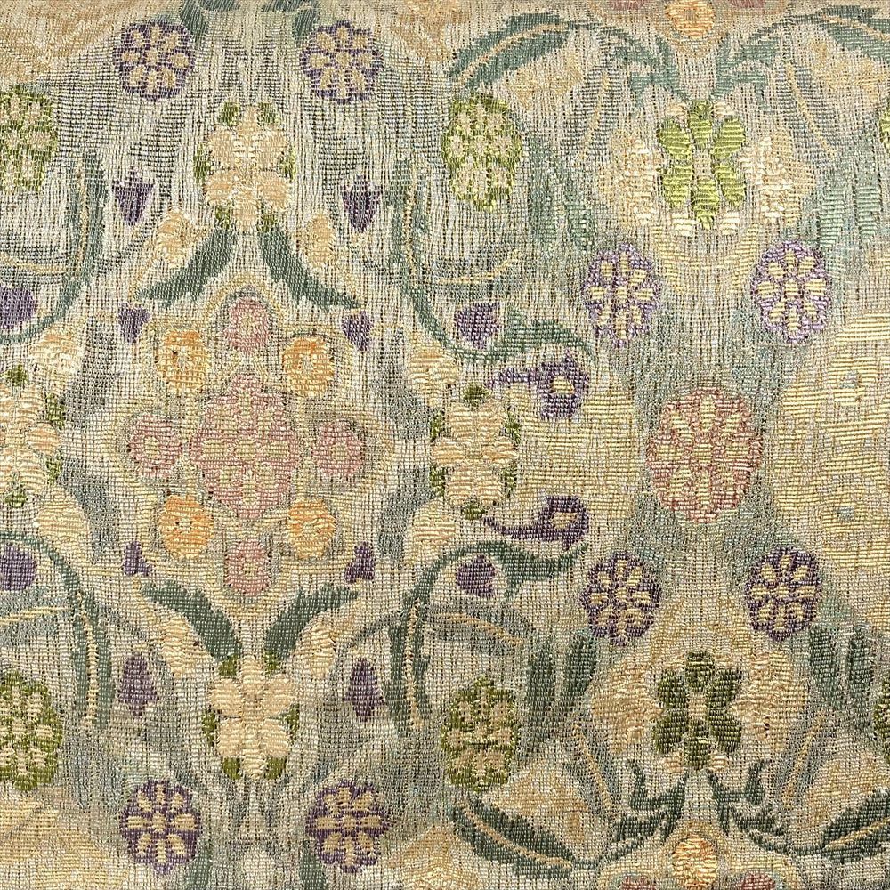 たんす屋 リユース帯 帯 袋帯 金 セミフォーマル カジュアル 六通 透かし織り調 金糸 変わり立涌 華文 オリエンタル