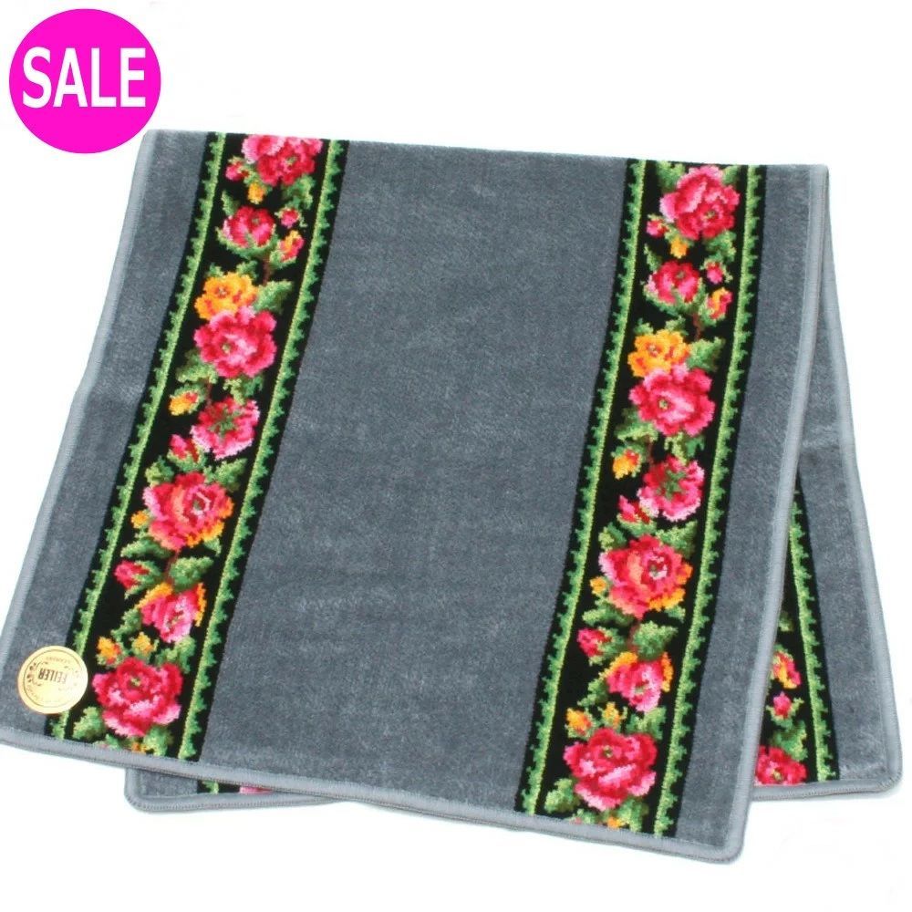 フェイラー タオル 定価10 450円 レイシーローズ ハンドタオル グレー