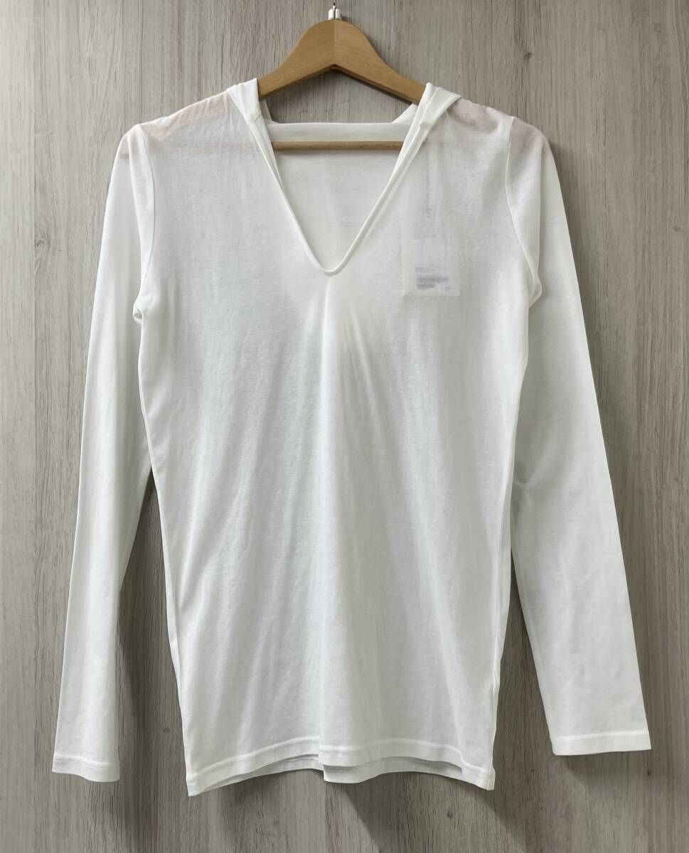 conte コンテ 8512 222 0020 0100 コットン シアー フーデッド カットソー フリーサイズ ホワイト