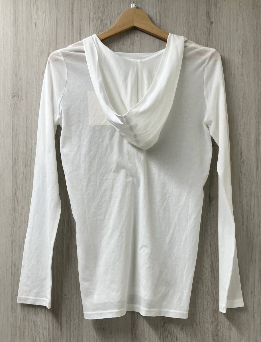 conte コンテ 8512-222-0020-0100 コットン シアー フーデッド カットソー フリーサイズ ホワイト