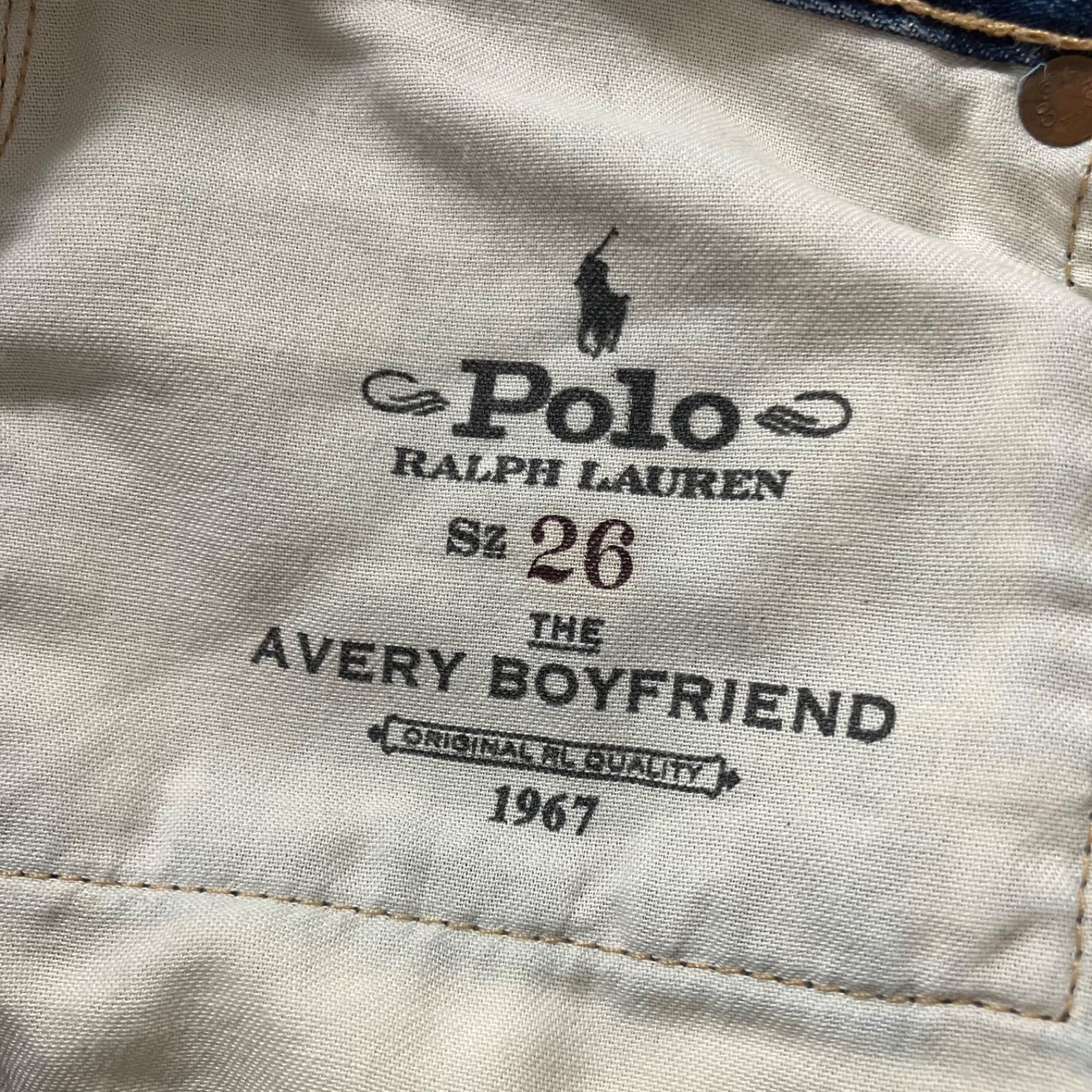 美品 25 定価50,600 ラルフローレン Avery ボーイフレンドジーンズ 