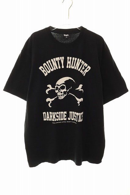 バウンティーハンター BOUNTY HUNTER B×H SKULL COLLEGE TEE BLACK XL スカル プリント Tシャツ ドクロ 骸骨 半袖 ブラック 【ブランド古着ベクトル】【中古】250716