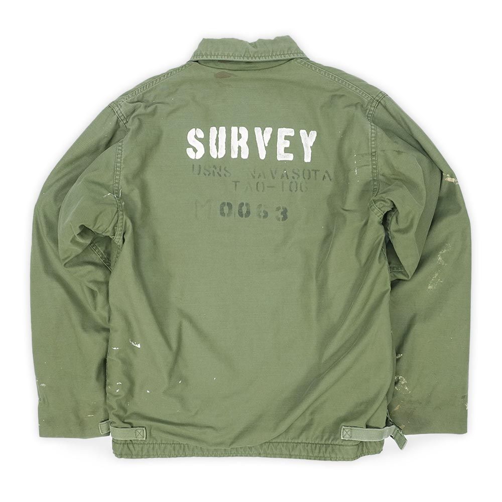 米軍実物 US.NAVY 80s 80年代 A-2 デッキジャケット ステンシル ペンキ