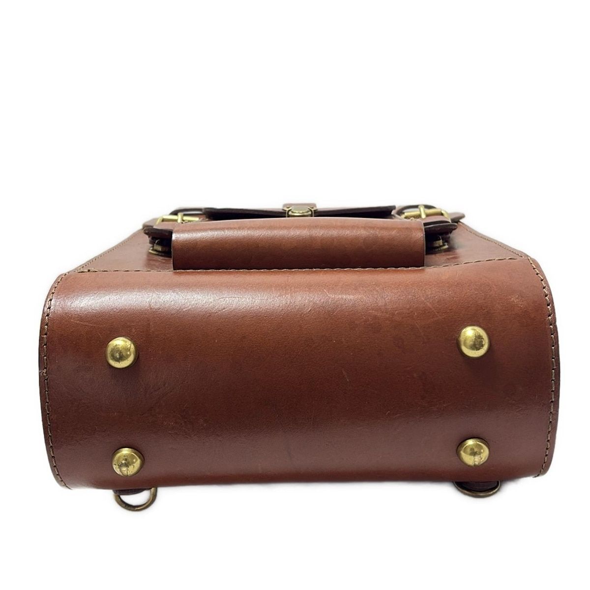 HERZ(ヘルツ) リュックサック ガロンリュック ブラウン レザー - メルカリ