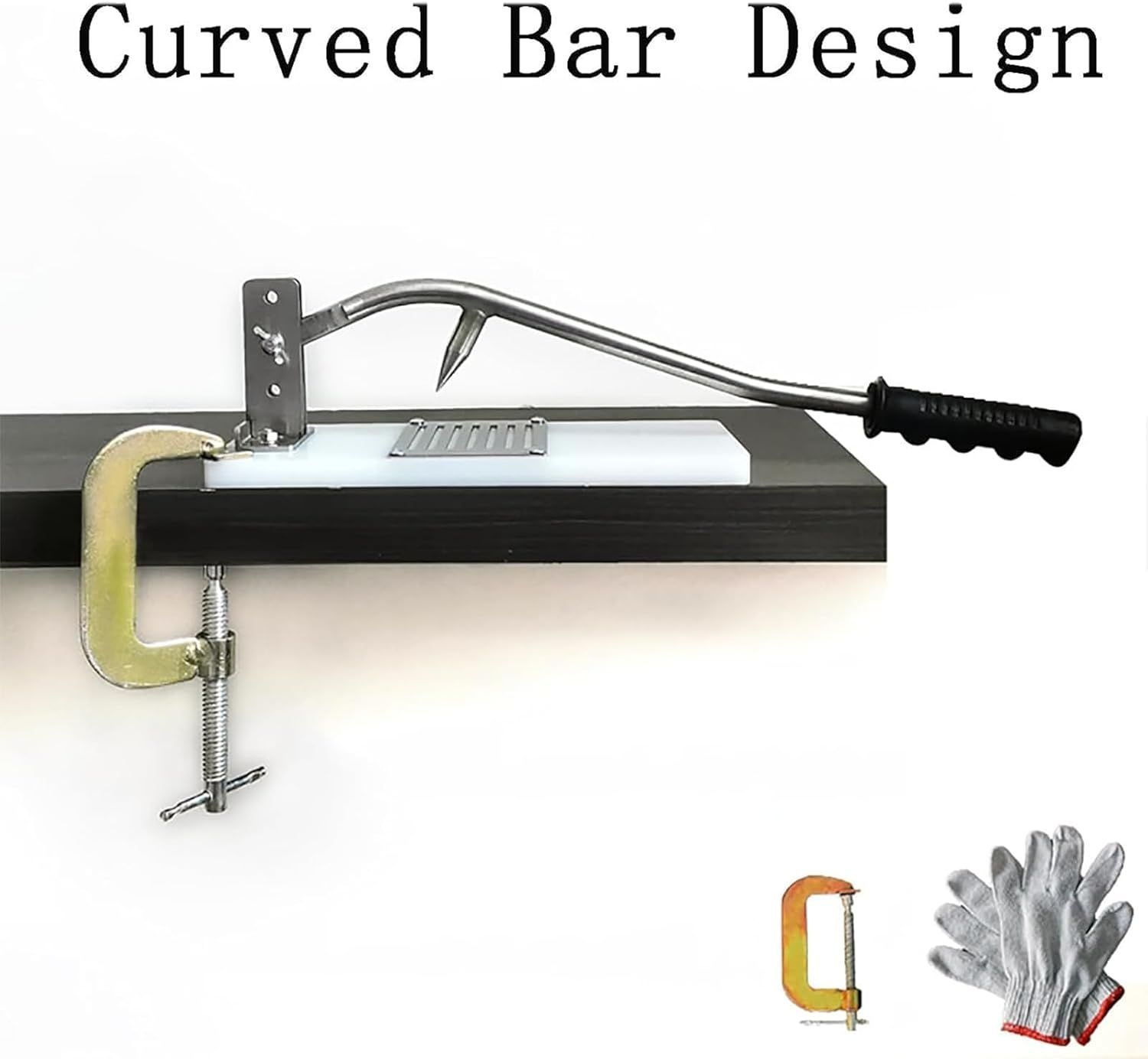 オイスターオープナーマシン 湾曲した長いハンドルと7つの溝デザインを備えた牡蠣殻むきマシン 3つの位置で高さ調節 500 Hの出力 完全なストリッピング レストラン用