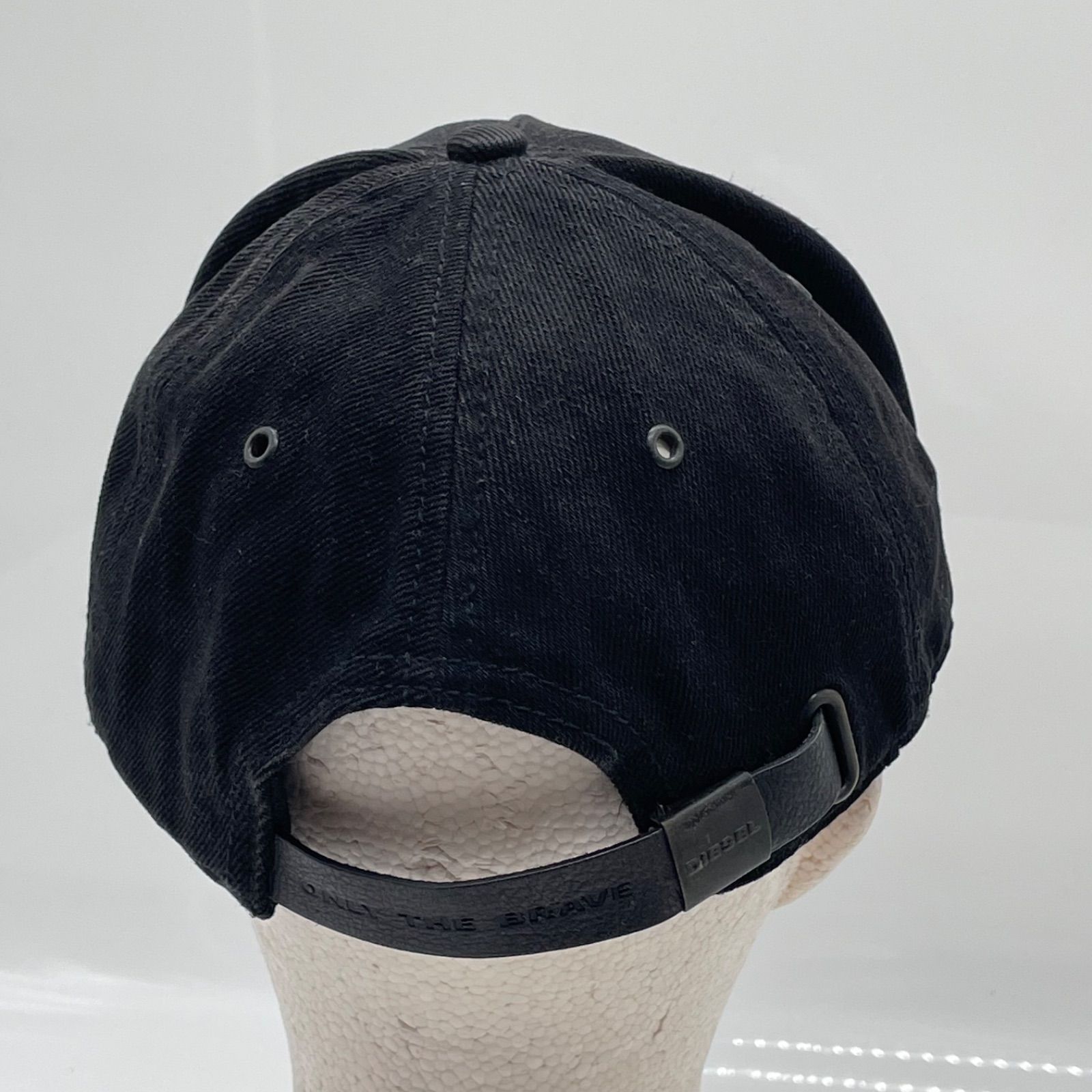 KO3684□ディーゼル ダメージ加工 デニム キャップ ブラック ブレイブ