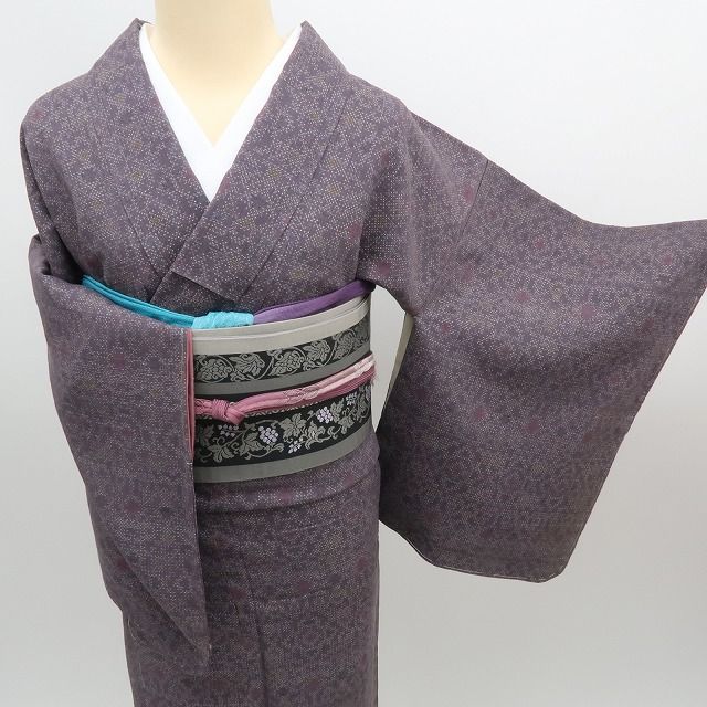 笹ベり付き 真綿結城紬