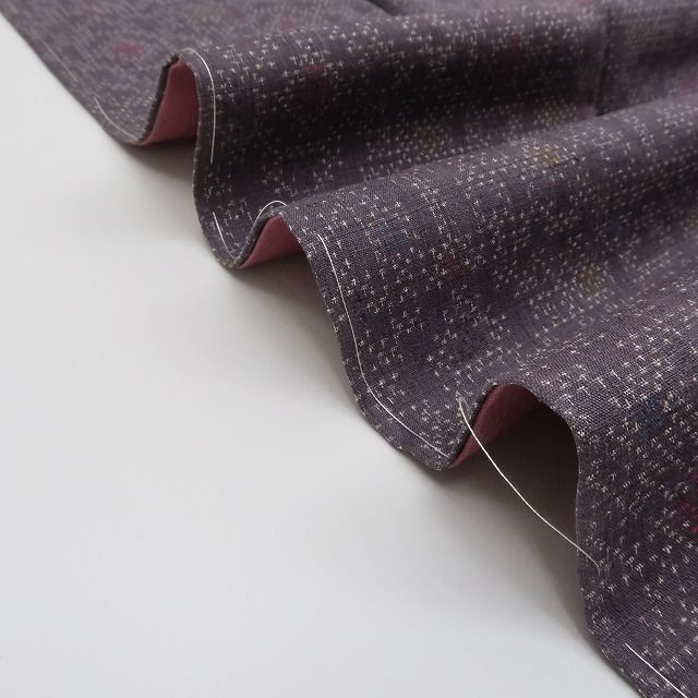  ✾まめ藤✾ｍ721＊ 仕付け糸付き 笹ベり付き 真綿結城紬 紬 着物