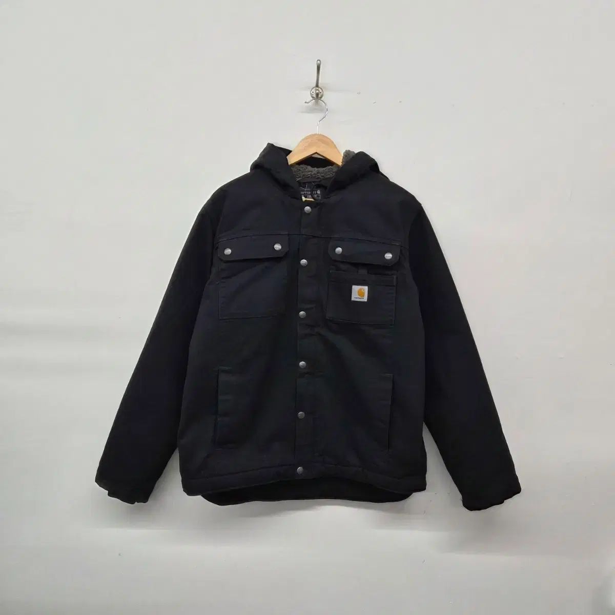 Carhartt カーハート ブラック シェルパ デトロイト ウォーク ジャケット ユニセックス M