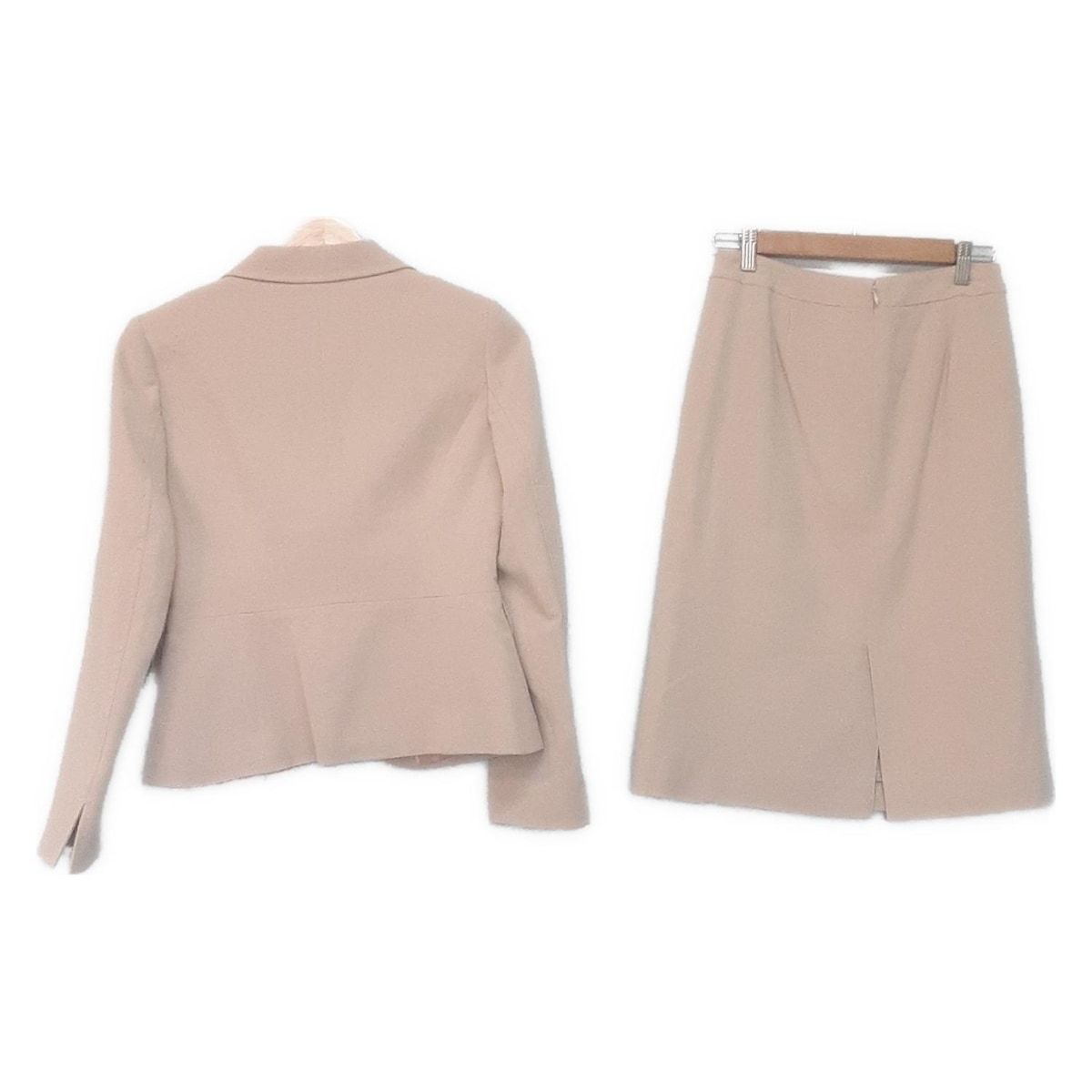 PaulStuart ポールスチュアート スカートスーツ レディース - ベージュ 肩パッド