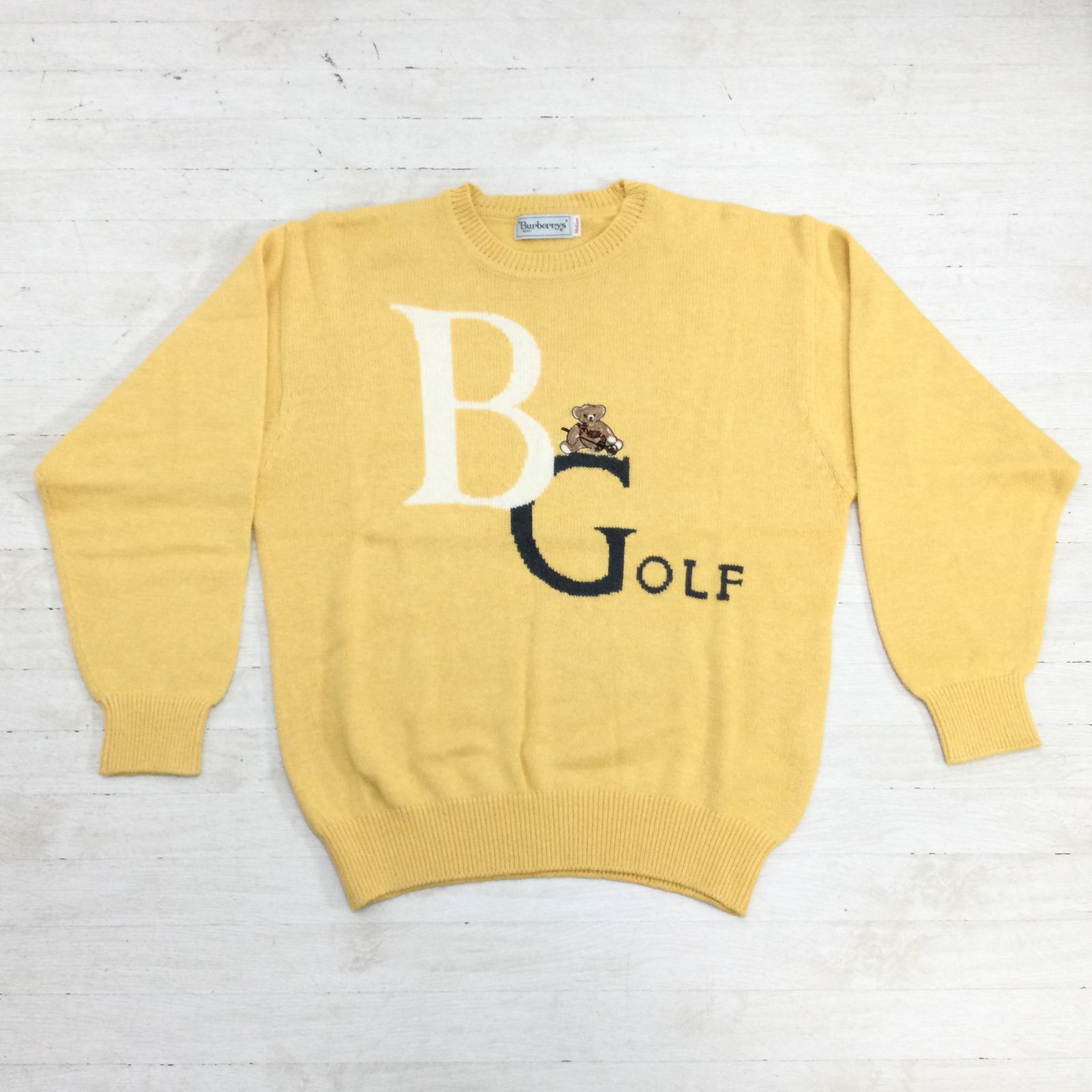 Burberrys バーバリー ゴルフ トレーナー スエット ロゴ 美品 Burberry's バーバリーズ ニット スウェット ロゴ ゴルフトレーナー B