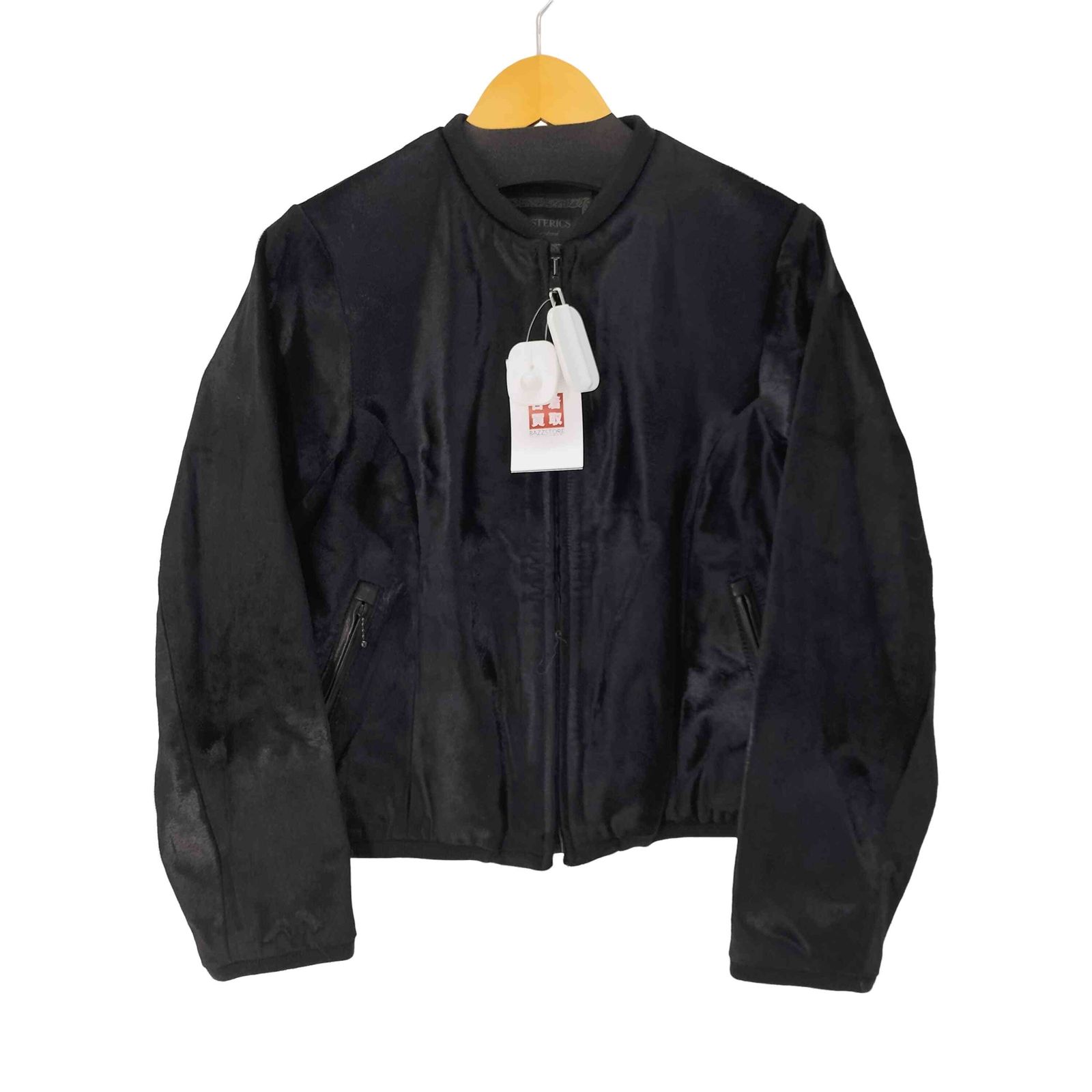 ヒステリックス HYSTERICS ノーカラーハラコブルゾン レディース FREE