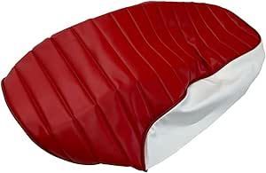 ホンダ 2003 2006 SC 54 設計 シートカバー 厚手生地 生地色 座面 赤タックロール 白ツートン パイピング赤 張替タイプ