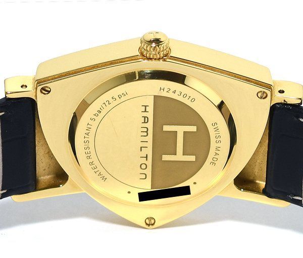  箱 ギャラ付 ハミルトン ベンチュラ H 243010 クオーツ メンズ 腕時計(クォーツ) 腕時計(アナログ)