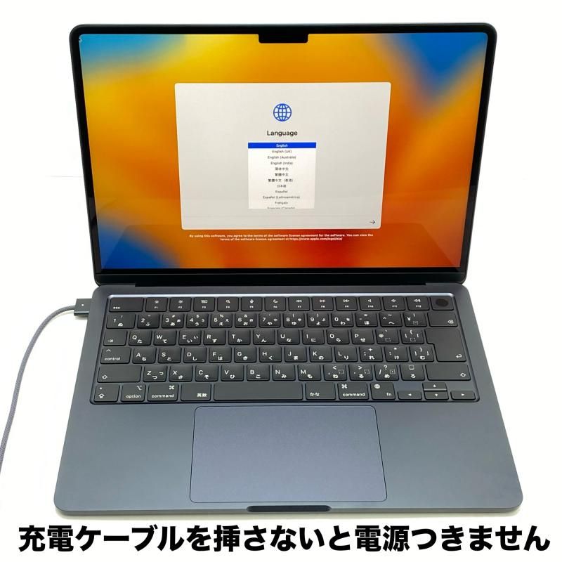 中古】【ジャンク品】MacBook Air 13.6インチ Apple M2チップ搭載