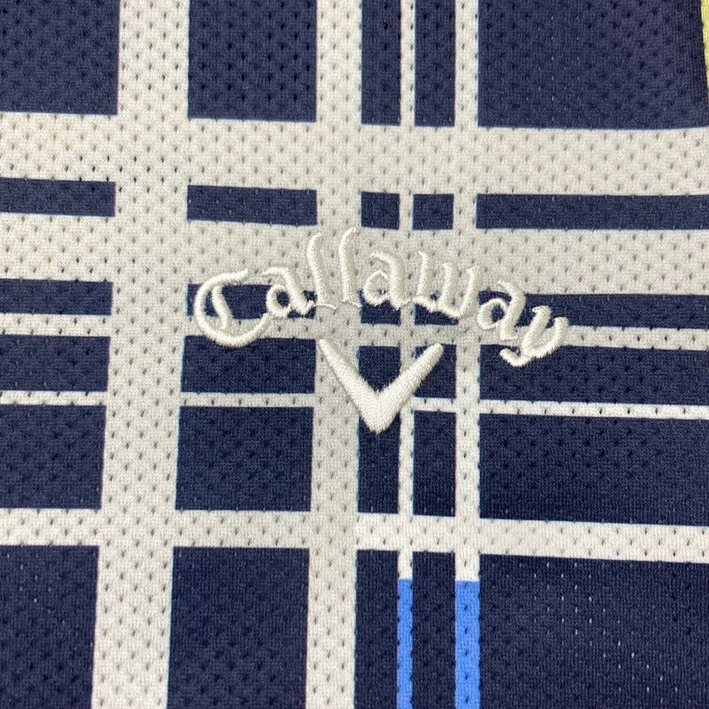 サイズ：L CALLAWAY キャロウェイ 2024年モデル ロゴ刺繍入り 半袖