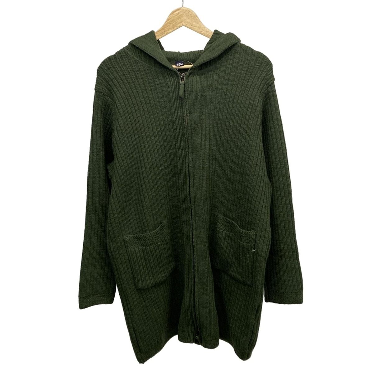 45 R フォーティーファイブ アール コート サイズ2 M レディース - ダークグリーン 長袖 ニット 春 秋